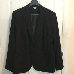 Liz Claiborne Black Blazer Suit Jacket, Size 24W